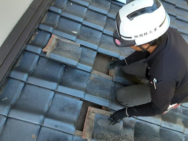 瓦屋根雨漏り調査